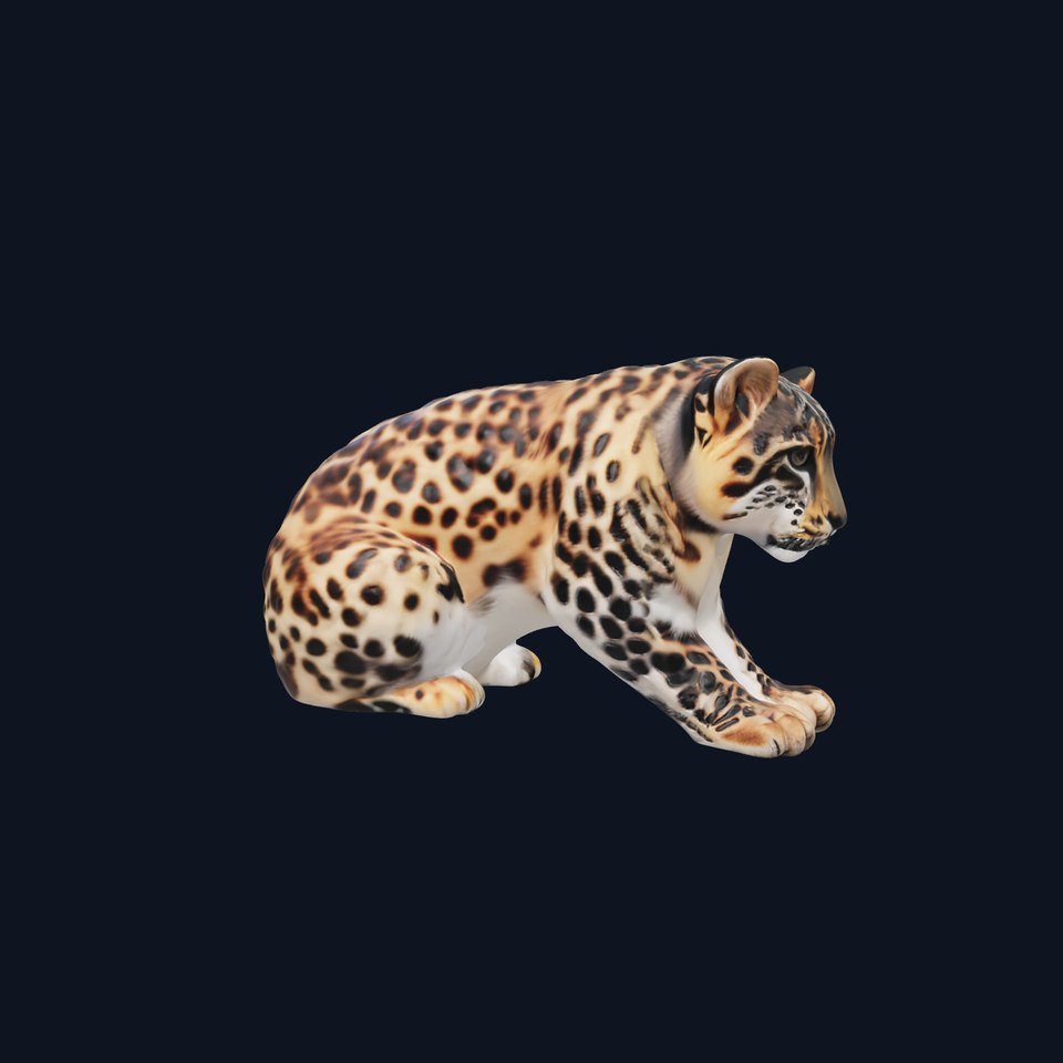 Spotted Leopard Realistic model pack